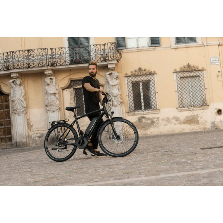 MBM Oberon Crossbar Electric City Bike Gents Hybrid - HITRONIC
